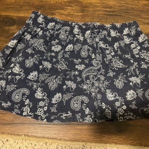 Blue and white shorts